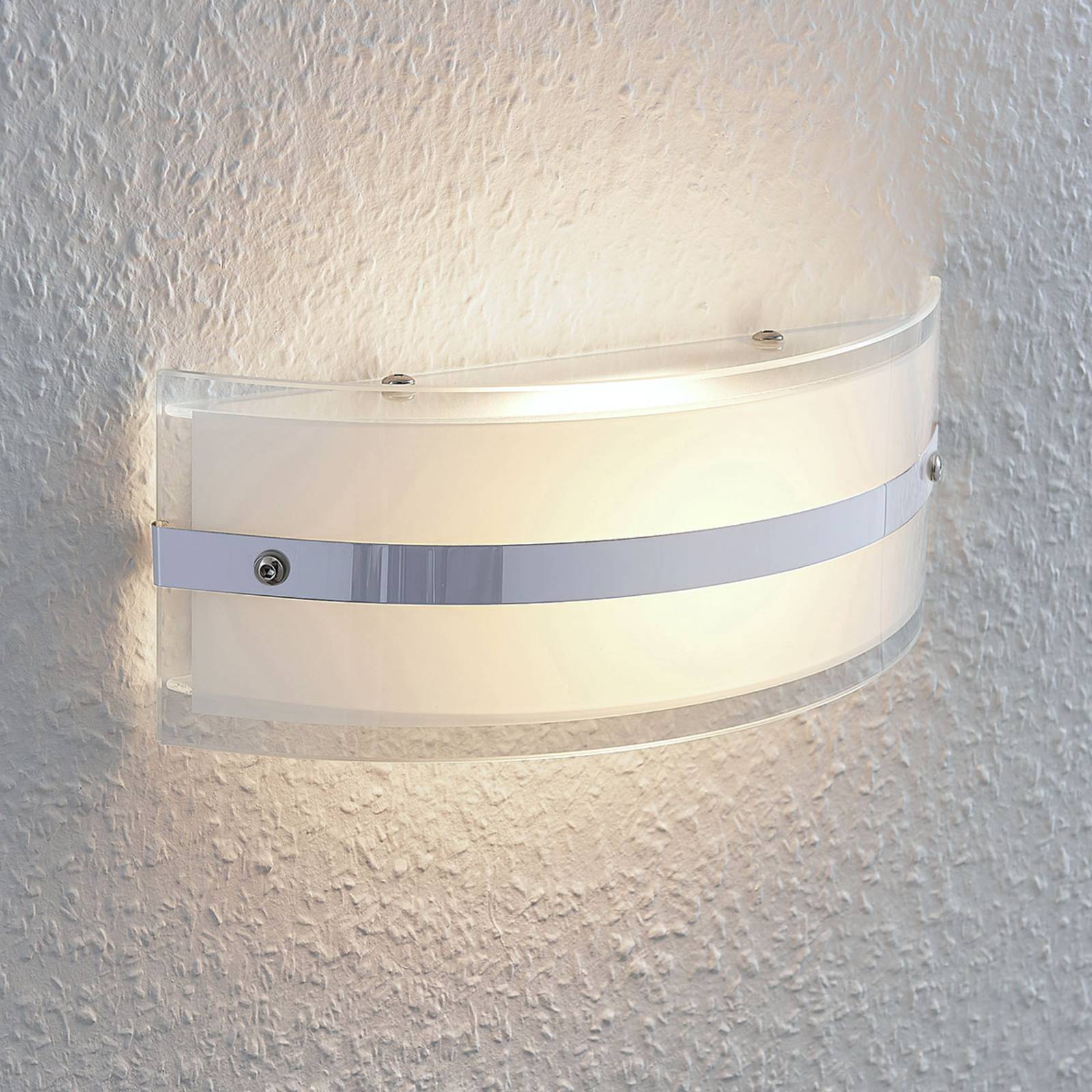 Glas-Wandleuchte Zinka mit LED, 25 cm Glas-Wandleuchte Zinka mit LED, 25 cm von LINDBY