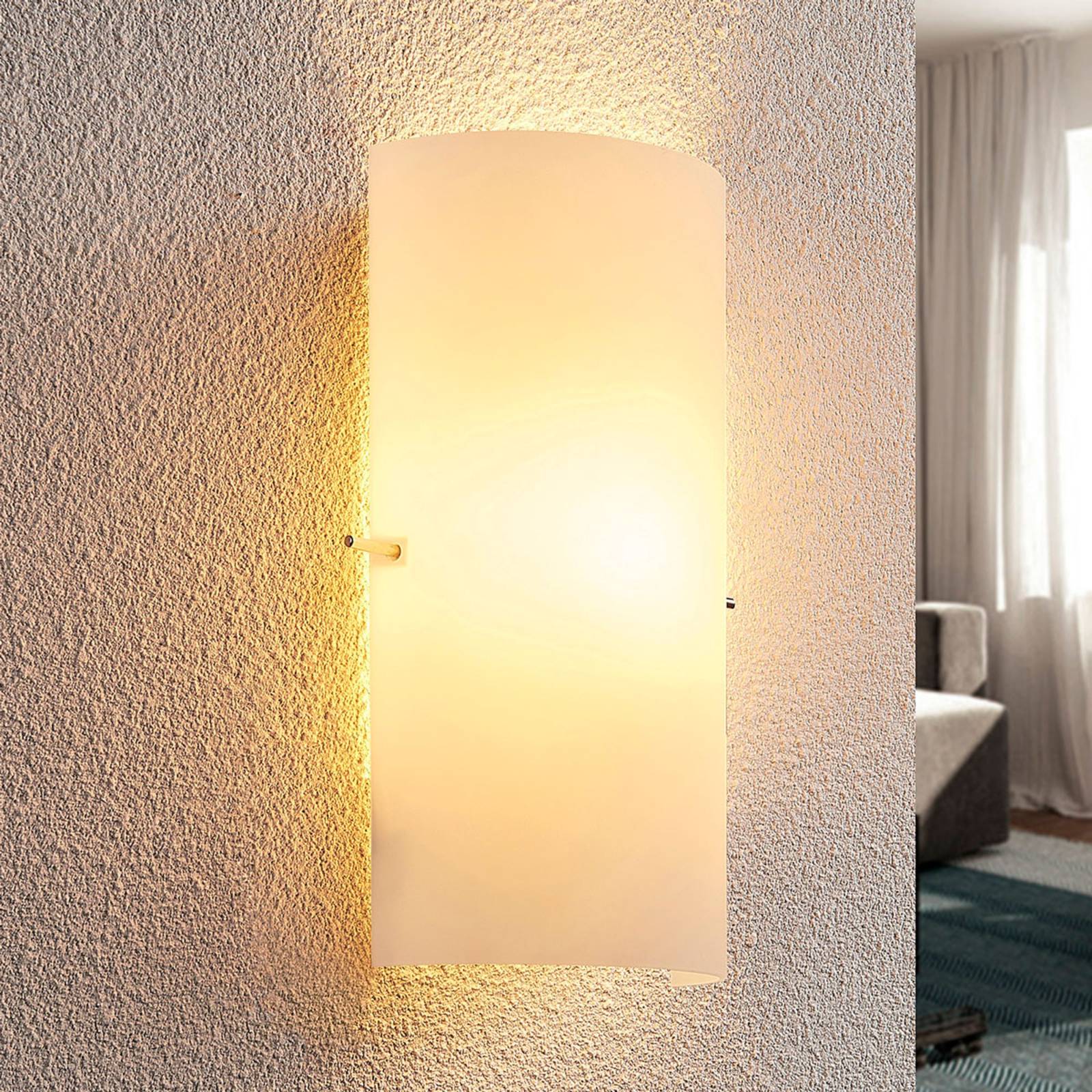 Lindby Wandleuchte Tuli, 28 cm, Glas, halbrund, E14 Lindby Wandleuchte Tuli, 28 cm, Glas, halbrund, E14 von LINDBY