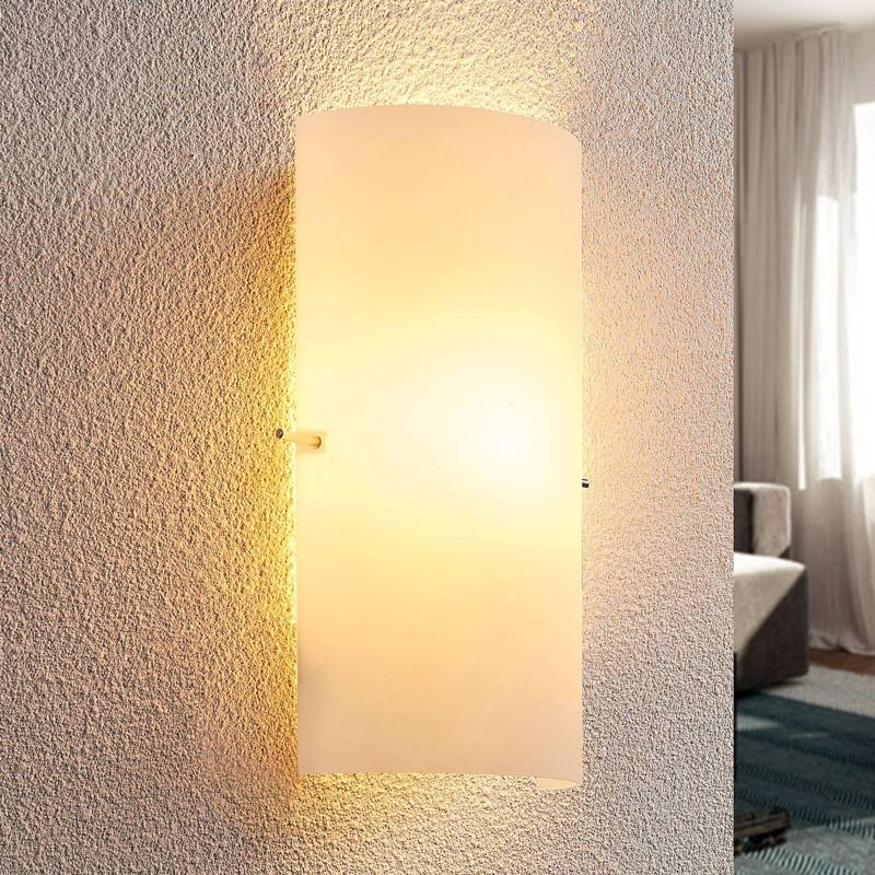 Lindby Wandleuchte Tuli, 28 cm, Glas, halbrund, E14 von LINDBY