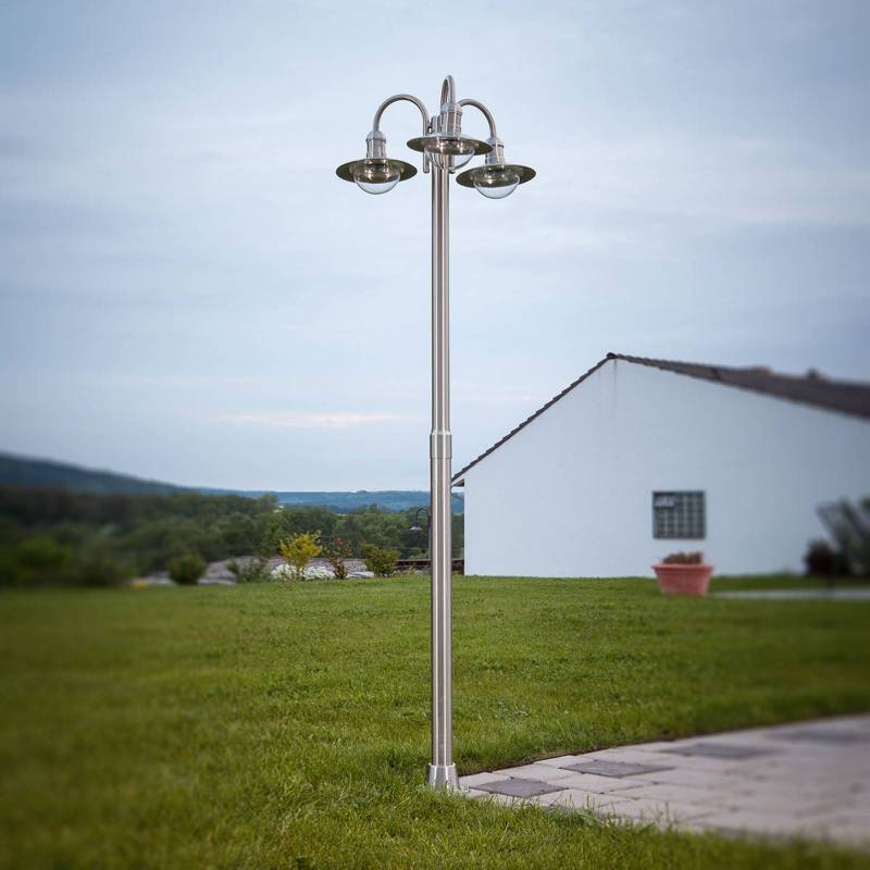 Lindby Außenleuchte Damion, 200 cm, 3-flammig, E27, IP44 von LINDBY