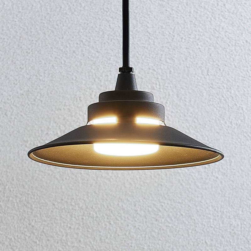 LED-Außenhängeleuchte Cassia, dunkelgrau von LINDBY
