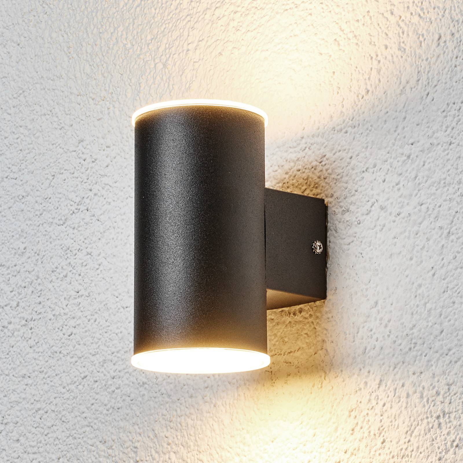 LED-Außenwandleuchte Morena in Schwarz 2fl. LED-Außenwandleuchte Morena in Schwarz 2fl. von LINDBY