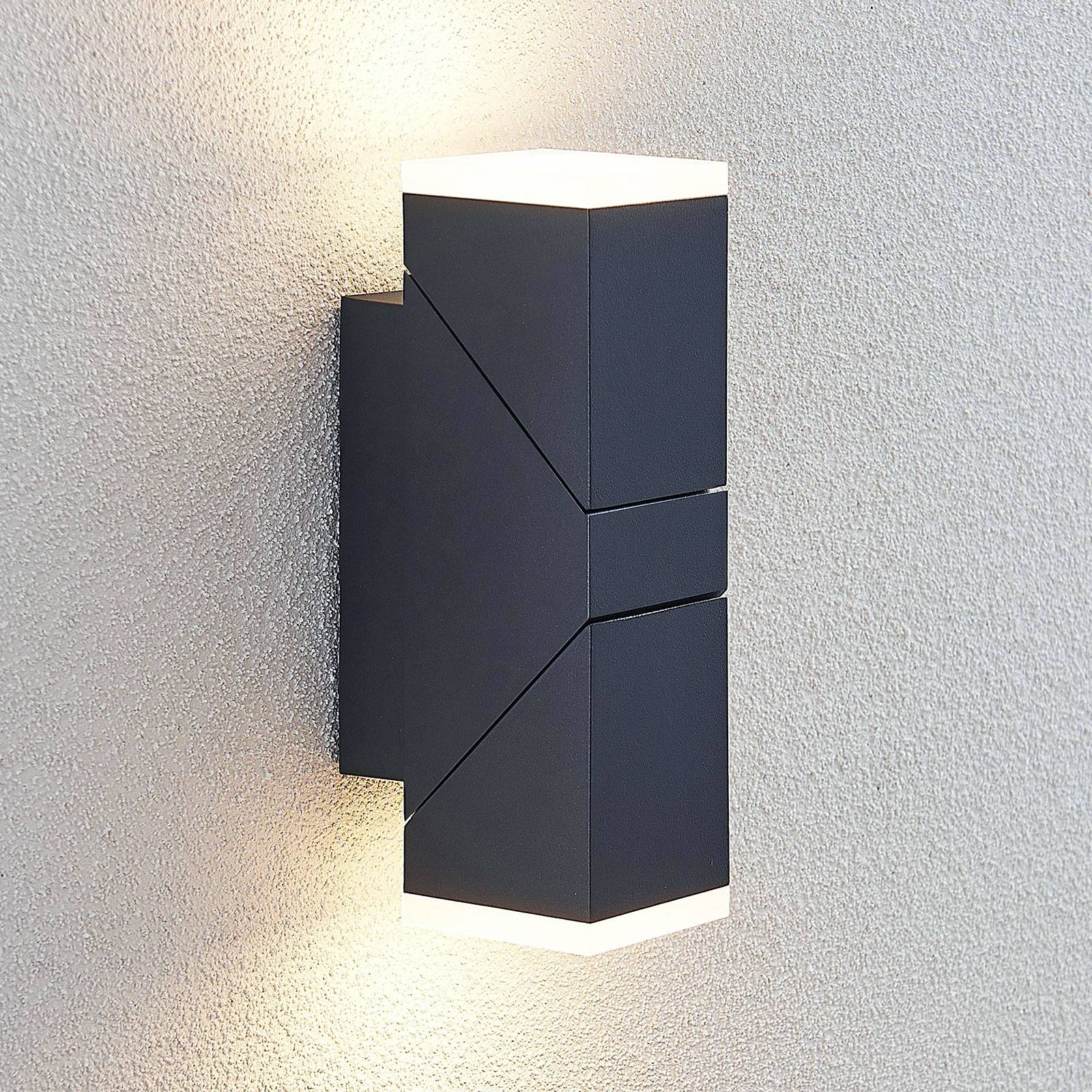 Lindby LED-Wandleuchte Sally, 22cm, anthrazit, IP54 Lindby LED-Wandleuchte Sally, 22cm, anthrazit, IP54 von LINDBY
