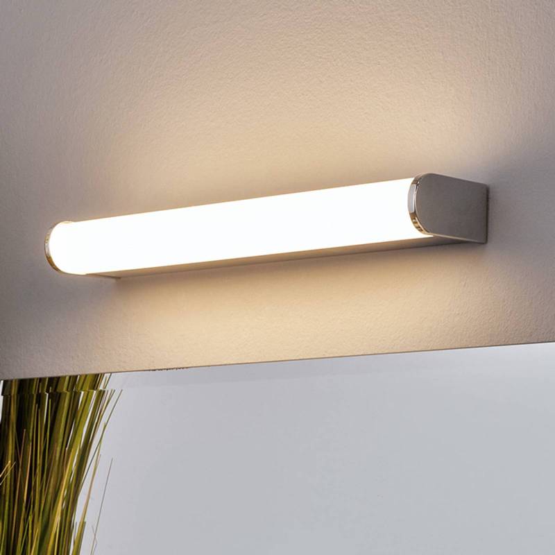Lindby LED-Wandlampe Philippa, abgerundet, 32cm, chrom, IP44 von LINDBY