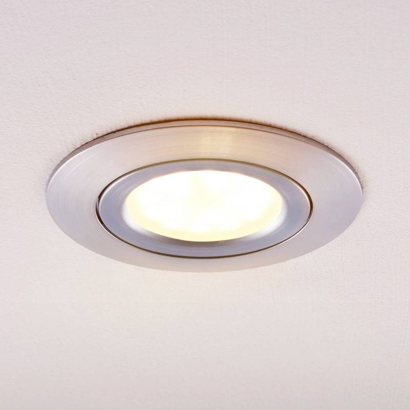 LED-Einbaustrahler Andrej, rund, alu von LINDBY