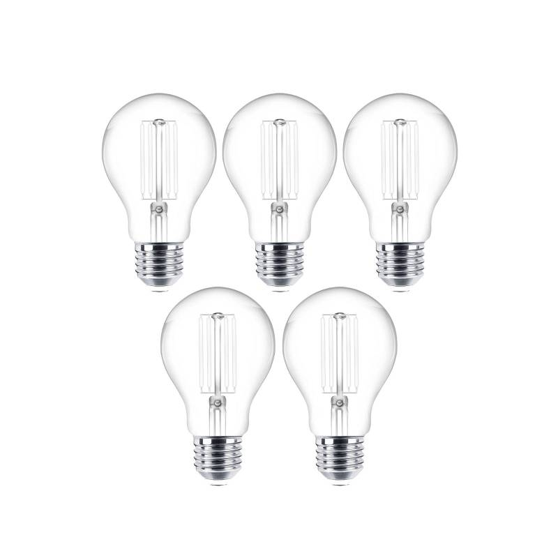 LED-Leuchtmittel Filament E27 5er-Set 4W 470 lm klar 2.700K von LINDBY