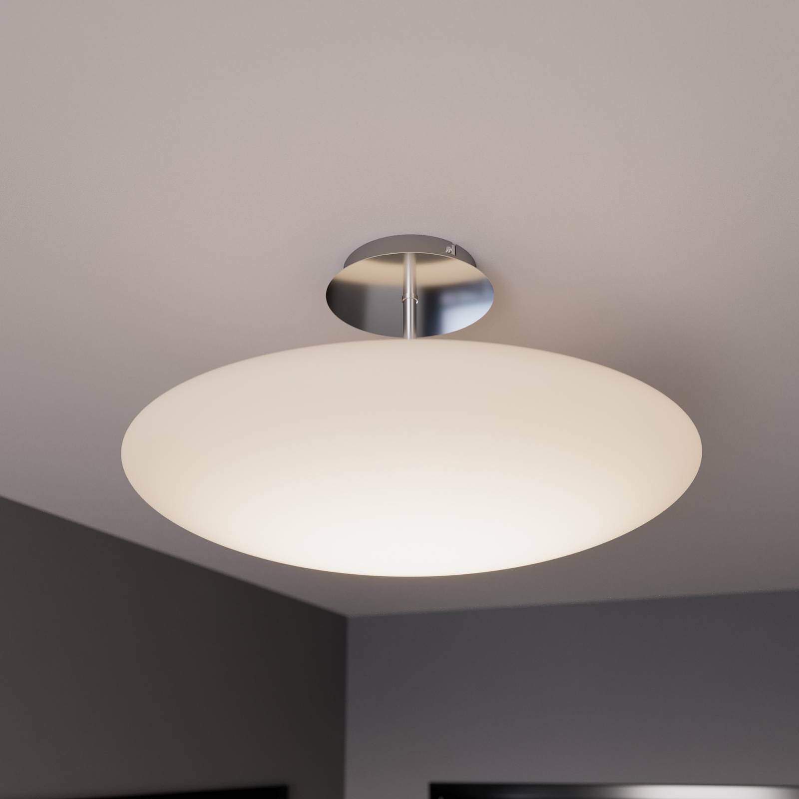 Lindby LED-Deckenleuchte Gunda, weiß, Glas, Ø 48 cm, dimmbar Lindby LED-Deckenleuchte Gunda, weiß, Glas, Ø 48 cm, dimmbar von LINDBY