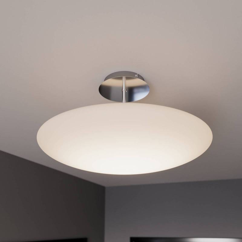 Lindby LED-Deckenleuchte Gunda, weiß, Glas, Ø 48 cm, dimmbar von LINDBY