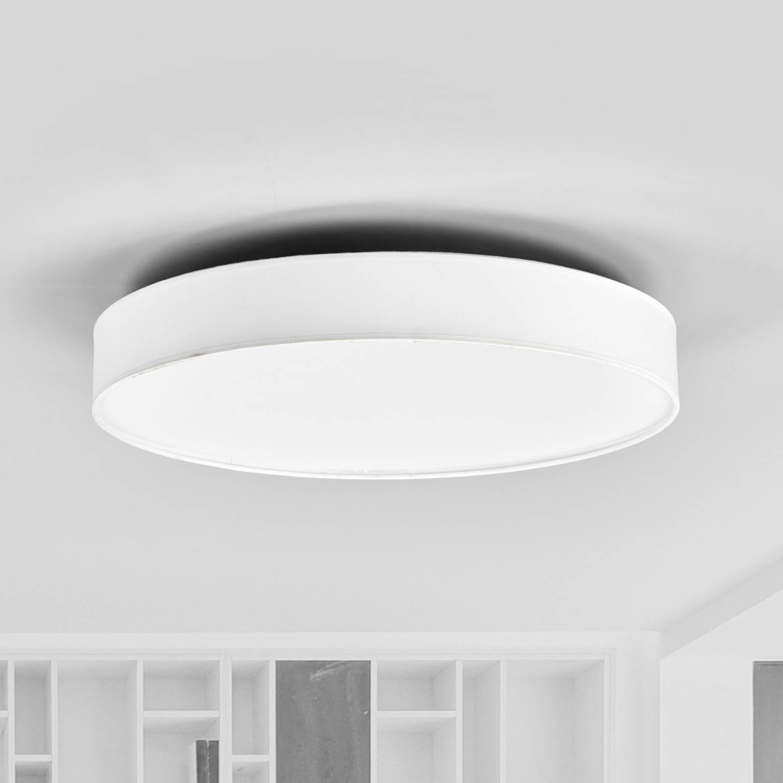 LED-Stoffdeckenlampe Saira, 50 cm, weiß von LINDBY