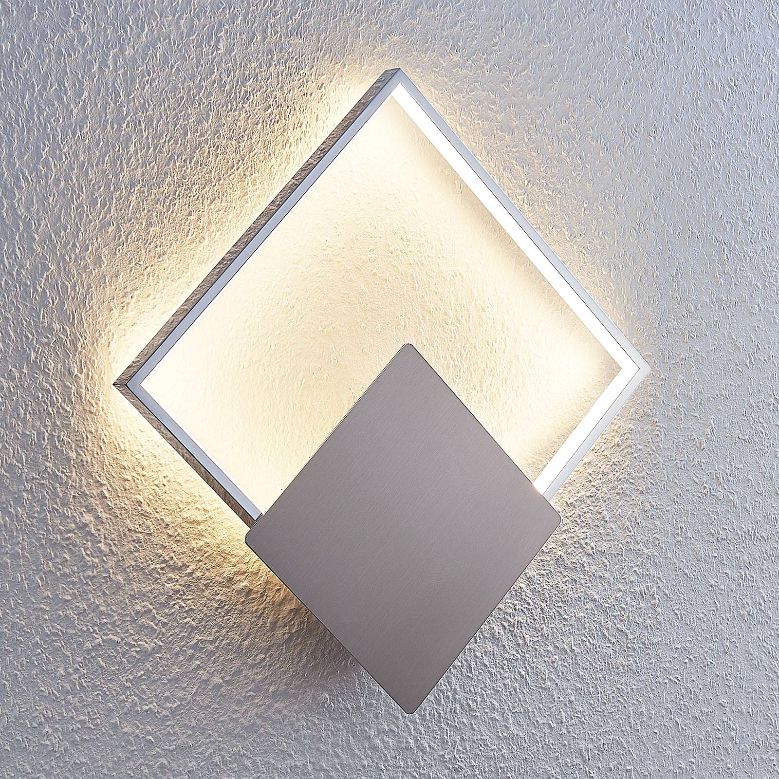Lindby LED-Wandlampe Anays, 32 cm x 32 cm, chrom/klar Lindby LED-Wandlampe Anays, 32 cm x 32 cm, chrom/klar von LINDBY
