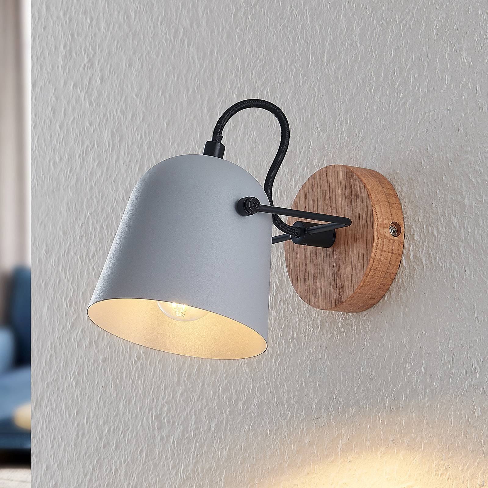 Lindby Adalin Wandleuchte, grau Lindby Adalin Wandleuchte, grau von LINDBY