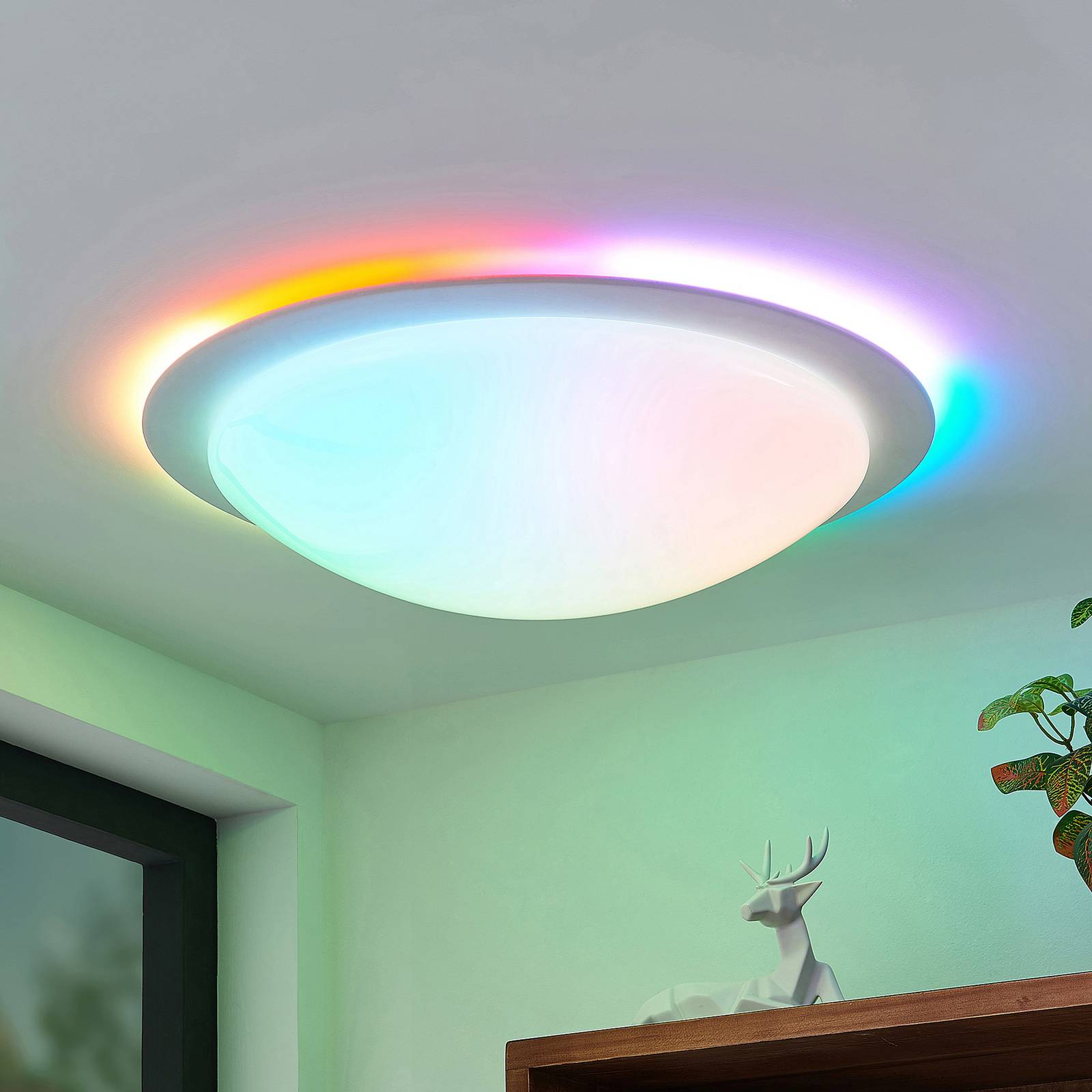 Lindby Aurela LED-Deckenlampe CCT RGB Ø 58,5 cm von LINDBY