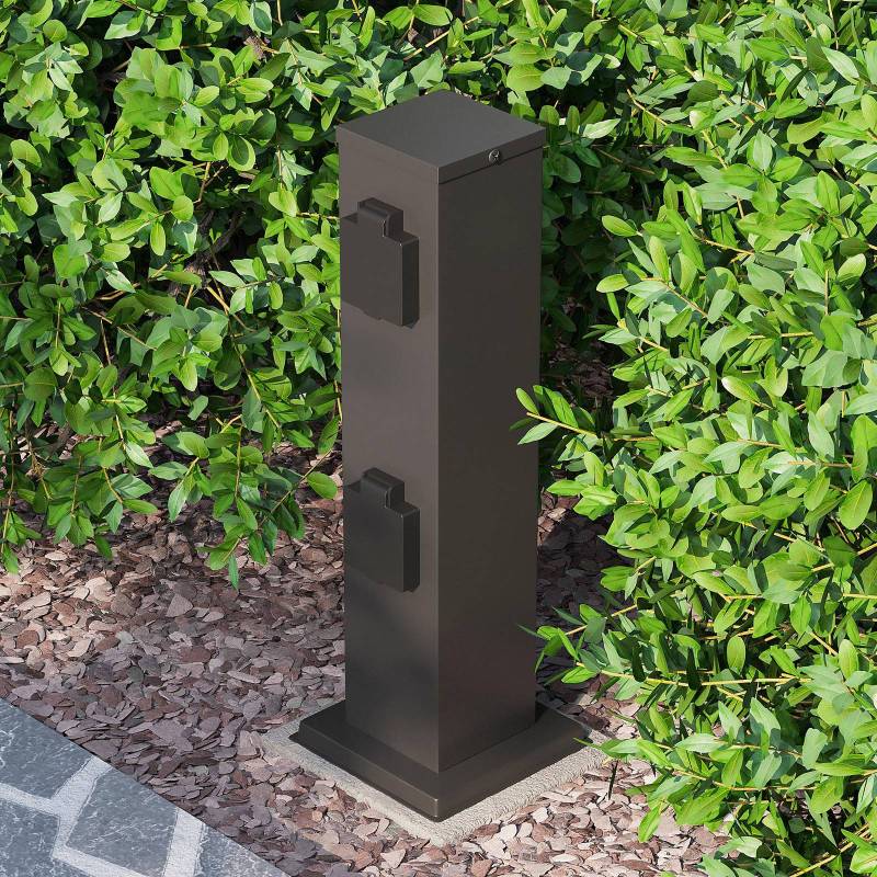 Lindby Aviko Steckdosensäule, mit 4 Anschlüssen von LINDBY