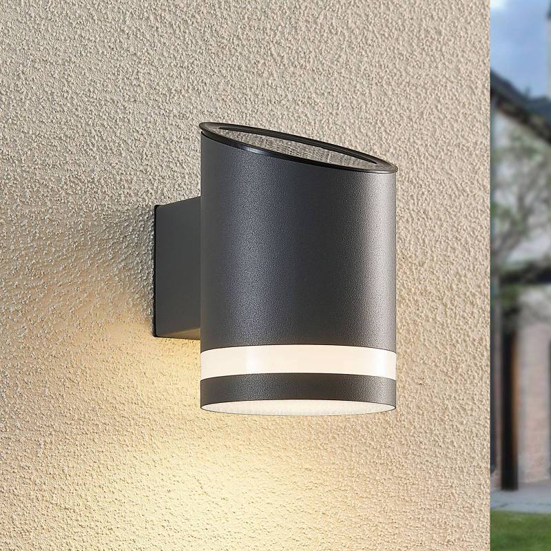 Lindby LED-Solar-Außenwandleuchte Bentlas, anthrazit, IP44 von LINDBY