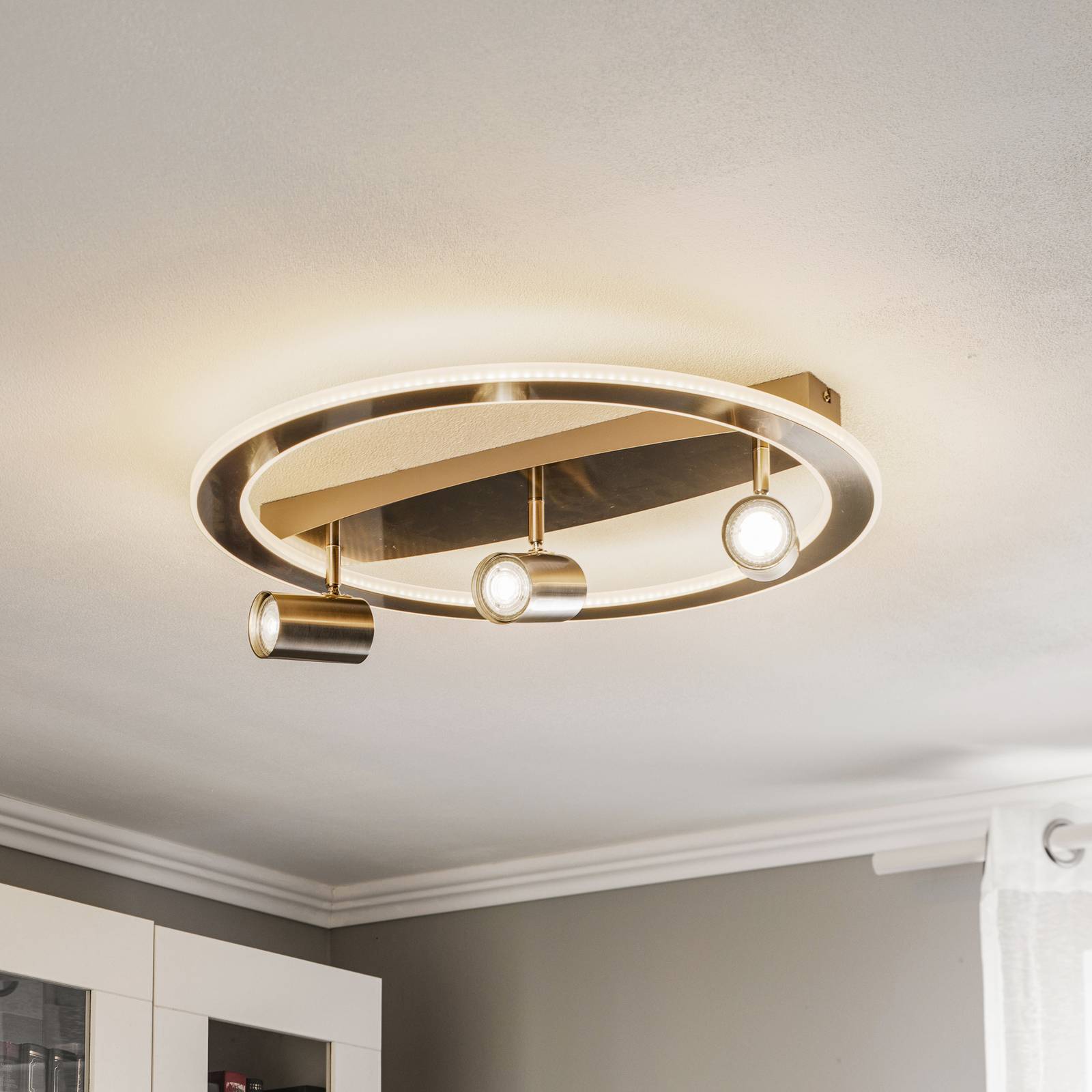 Lindby Berisha LED-Deckenlampe, 4-flammig, nickel Lindby Berisha LED-Deckenlampe, 4-flammig, nickel von LINDBY