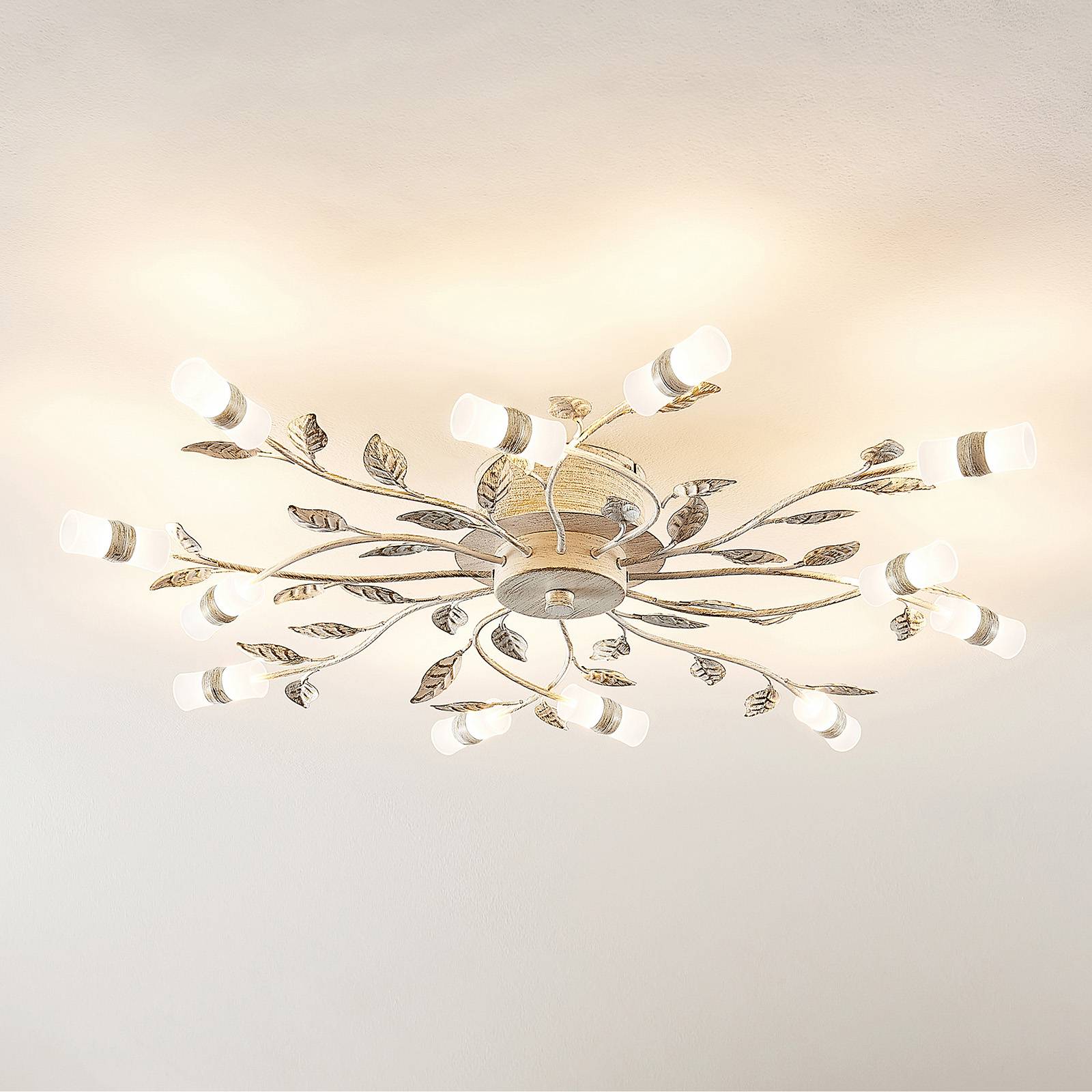 Lindby LED-Deckenleuchte Bolonia, bronze/weiß, Ø 80 cm Lindby LED-Deckenleuchte Bolonia, bronze/weiß, Ø 80 cm von LINDBY