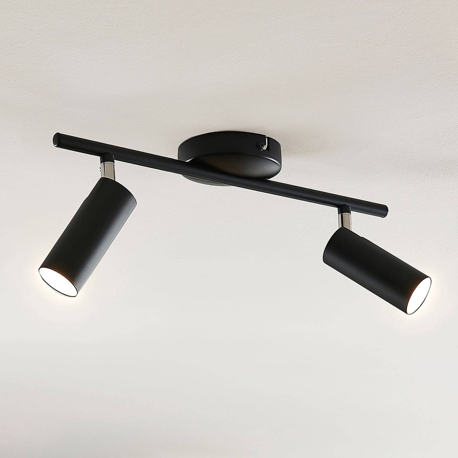 Lindby Camille LED-Deckenleuchte, schwarz, 2-fl. Lindby Camille LED-Deckenleuchte, schwarz, 2-fl. von LINDBY
