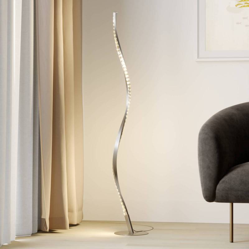 Lindby LED-Stehlampe Criostal, RGBW, dimmbar, Fernbedienung von LINDBY