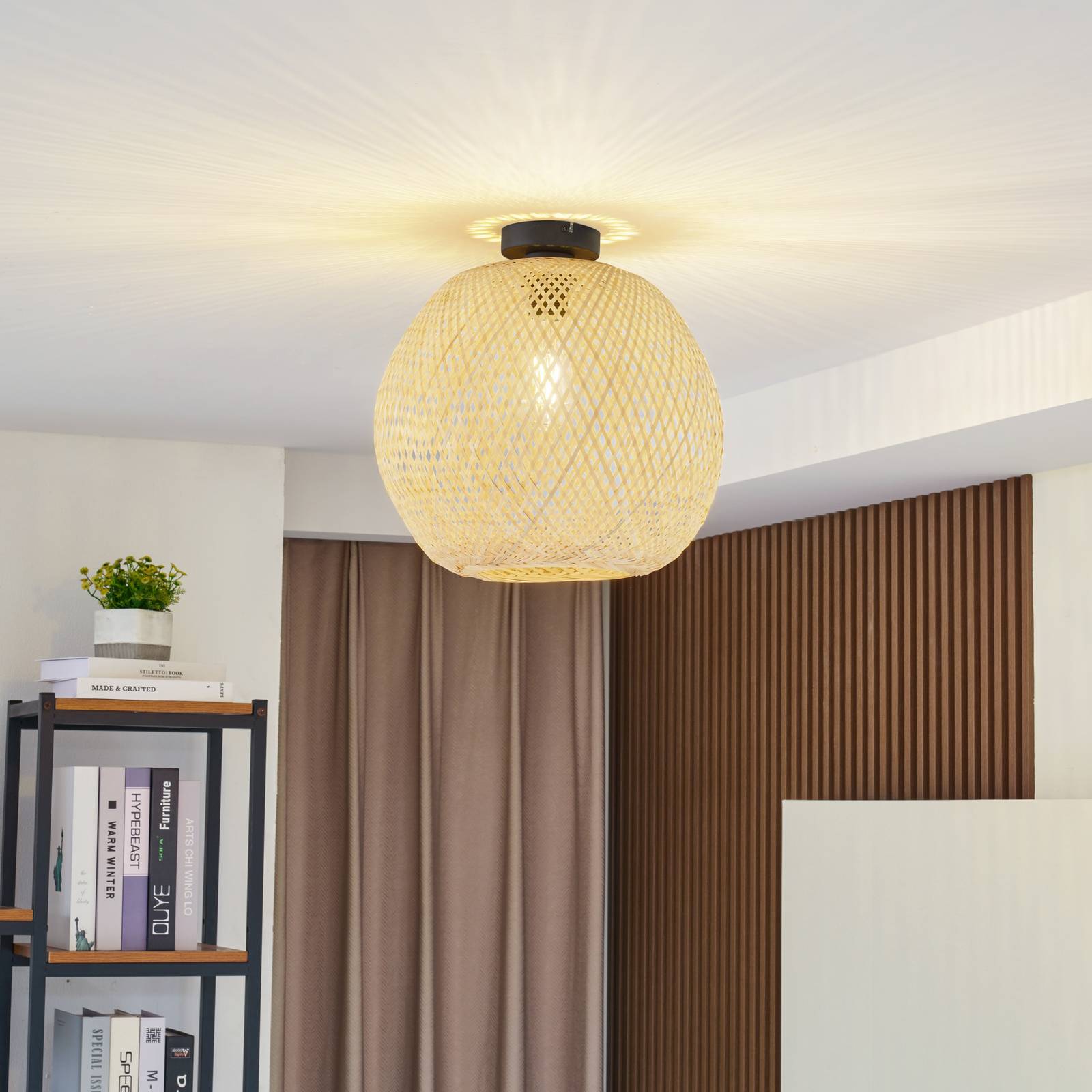 Lindby Deckenleuchte Dabila, Bambus, Ø 35 cm, E27 Lindby Deckenleuchte Dabila, Bambus, Ø 35 cm, E27 von LINDBY