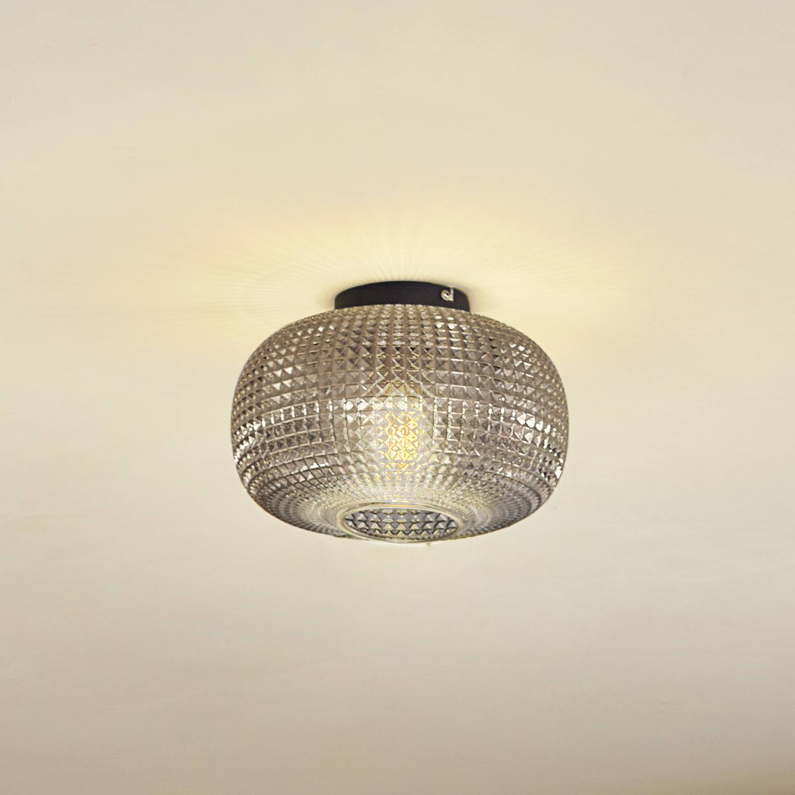 Lindby Deckenleuchte Hildur, Ø 25 cm, rauchgrau, Glas Lindby Deckenleuchte Hildur, Ø 25 cm, rauchgrau, Glas von LINDBY