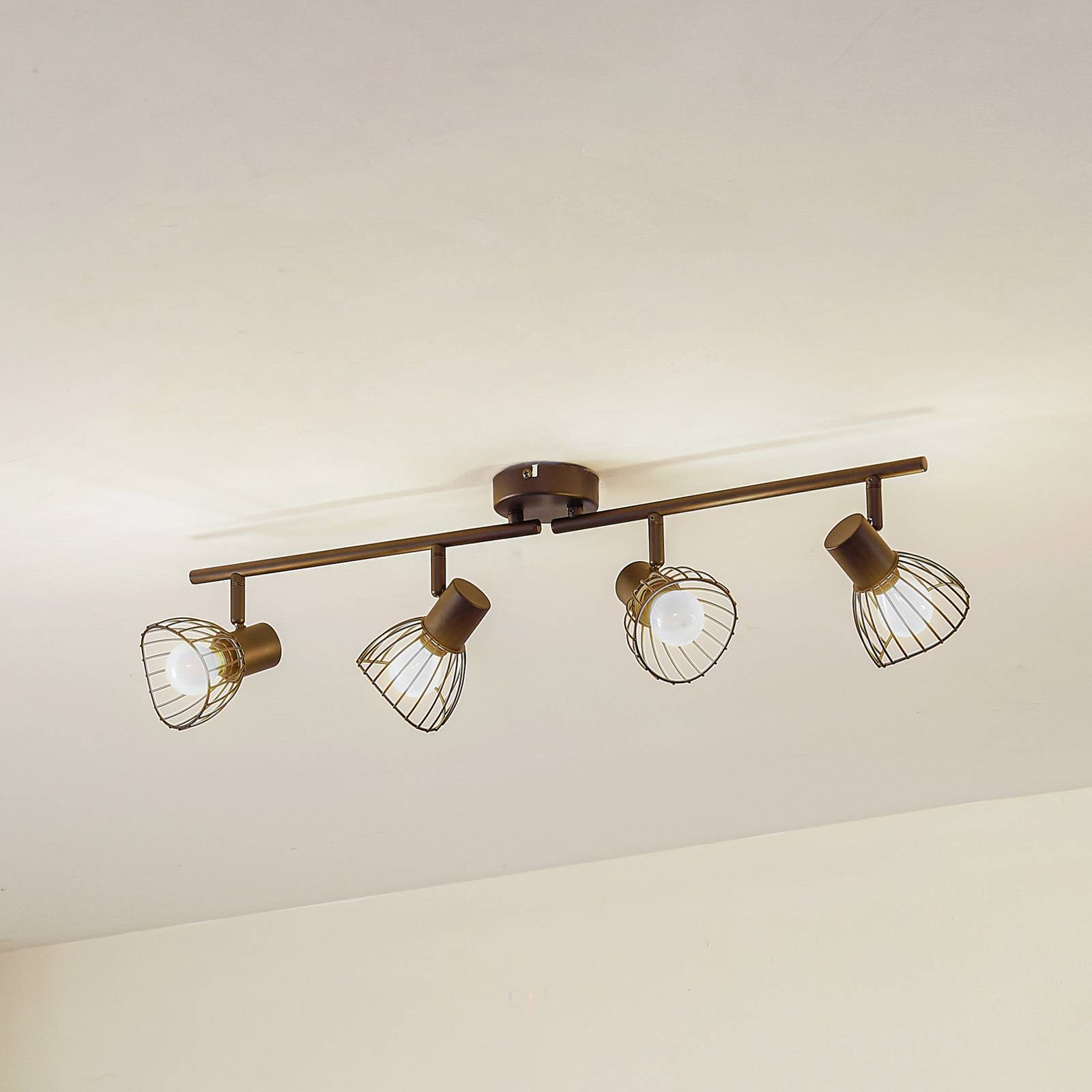 Lindby Deckenleuchte Piena, schwarz, 4-flg., Metall, 70cm Lindby Deckenleuchte Piena, schwarz, 4-flg., Metall, 70cm von LINDBY