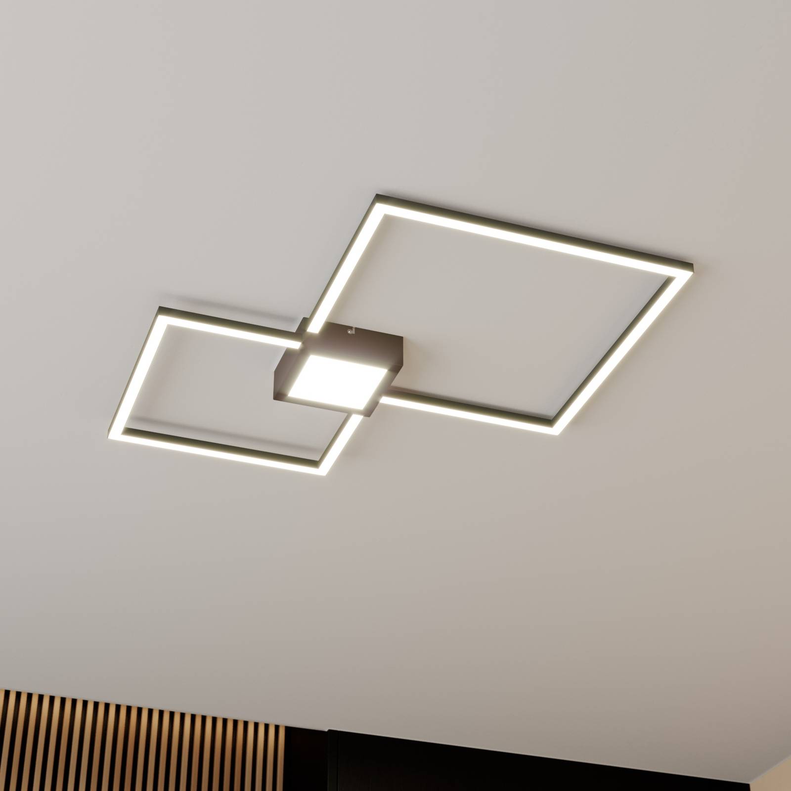 Lindby Duetto LED-Deckenlampe anthrazit 28 W von LINDBY