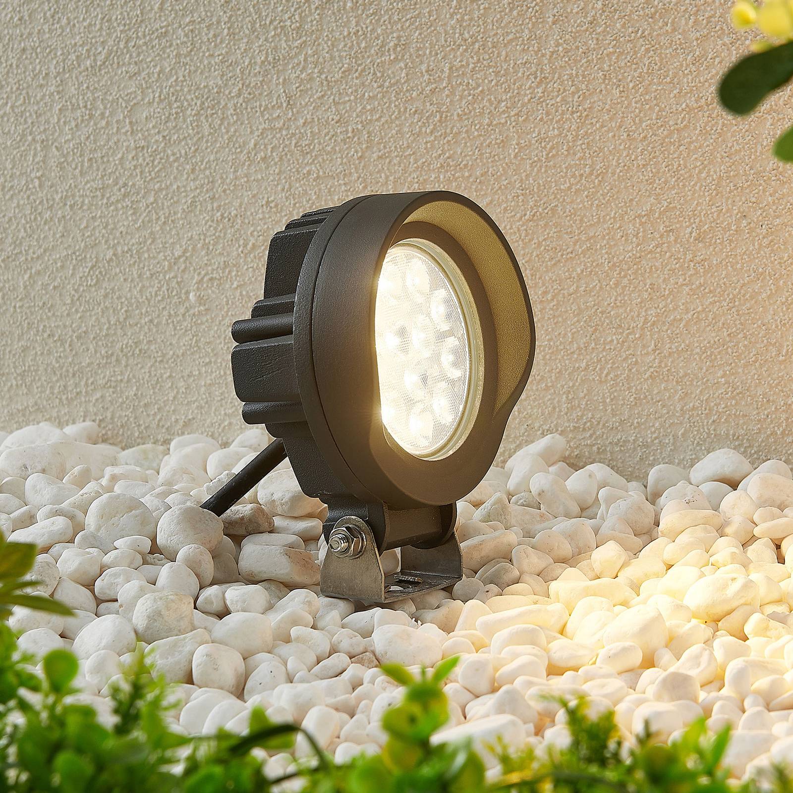 Lindby Emar LED-Erdspießstrahler in Dunkelgrau Lindby Emar LED-Erdspießstrahler in Dunkelgrau von LINDBY