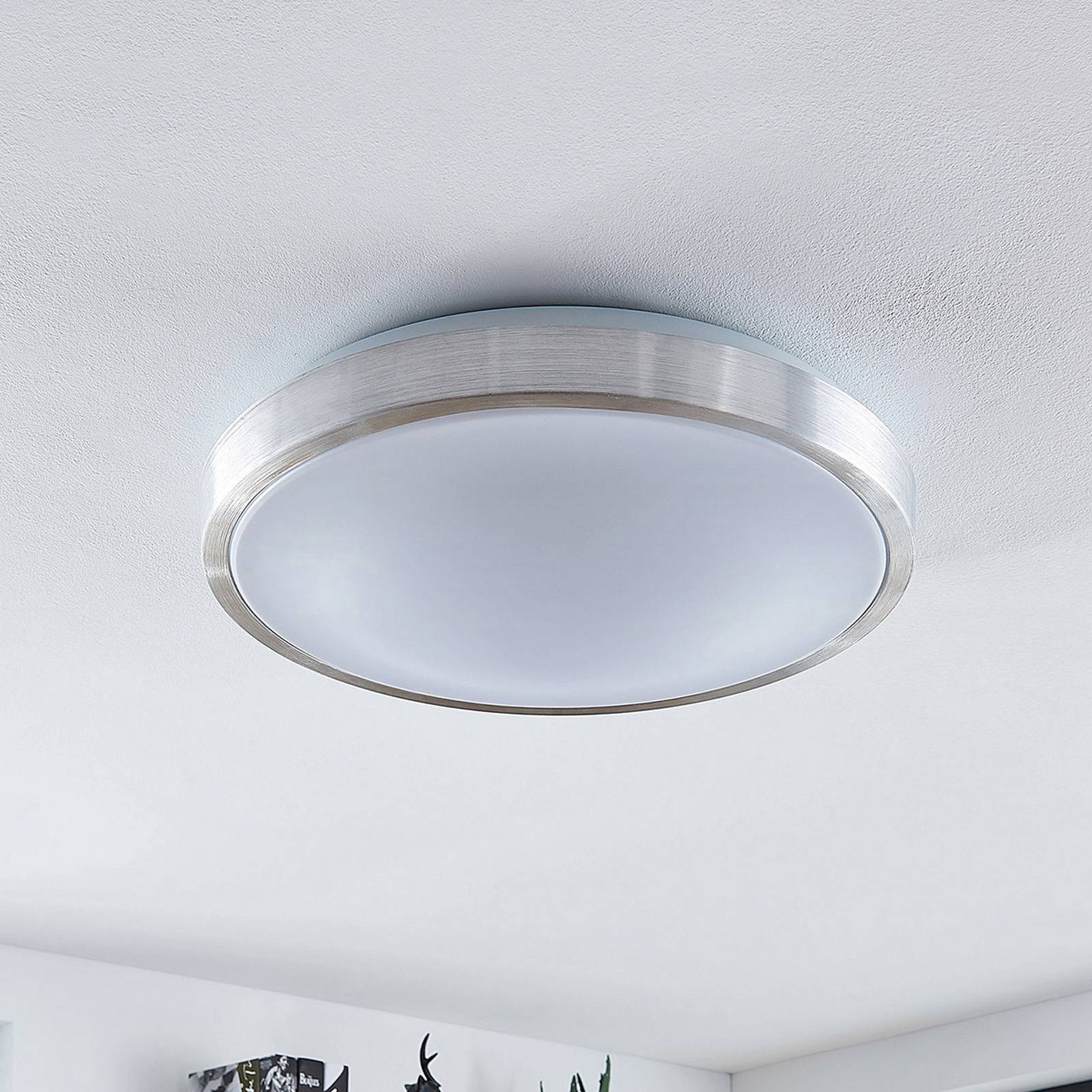 Lindby LED-Deckenlampe Emelie, Ø 42 cm, alufarben, Metall Lindby LED-Deckenlampe Emelie, Ø 42 cm, alufarben, Metall von LINDBY