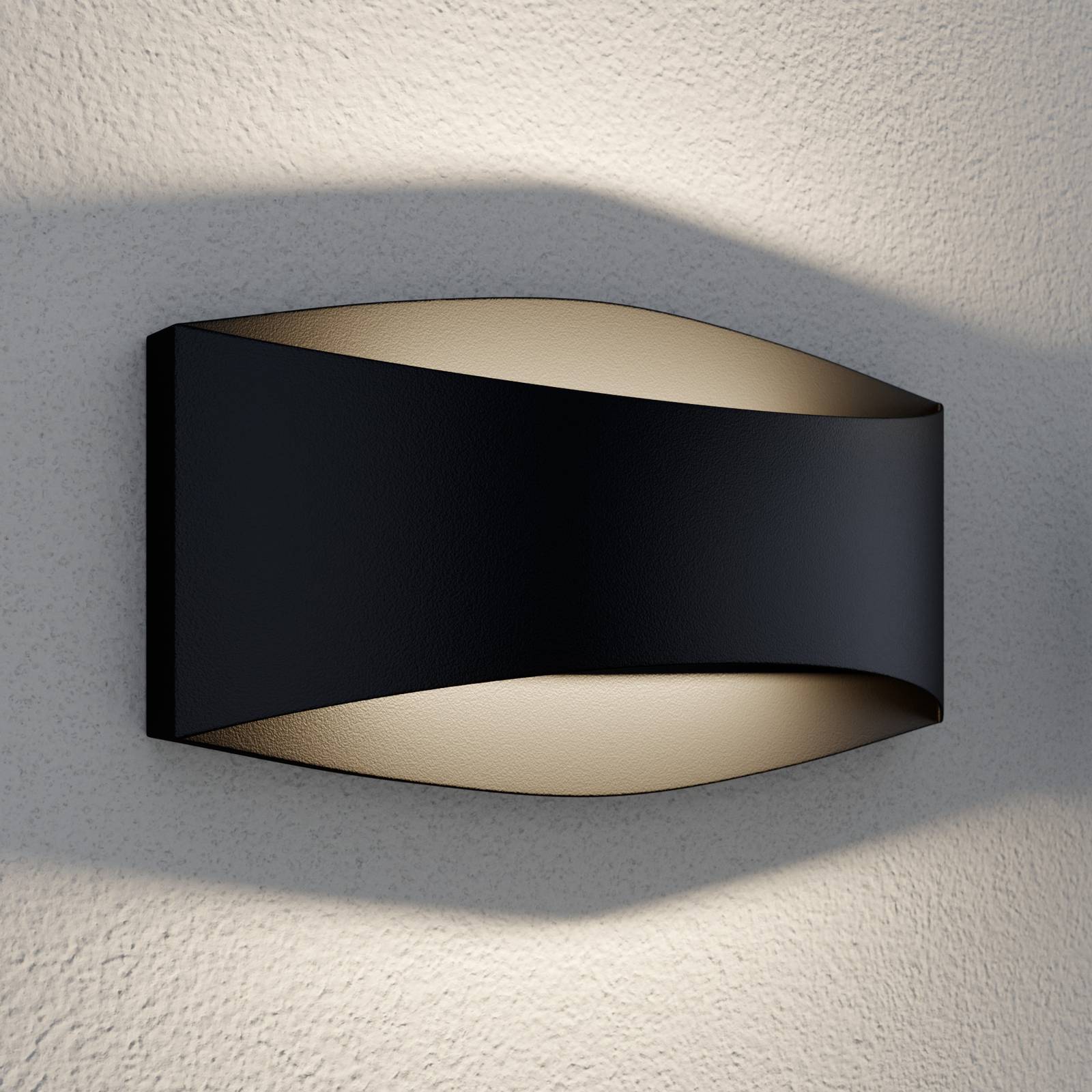 Lindby Evric LED-Außenwandleuchte, Breite 20,3 cm von LINDBY
