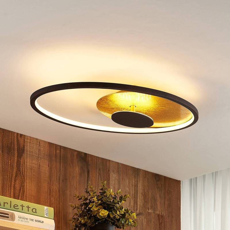 Lindby LED-Deckenleuchte Feival, 61 cm, rost/gold, dimmbar von LINDBY
