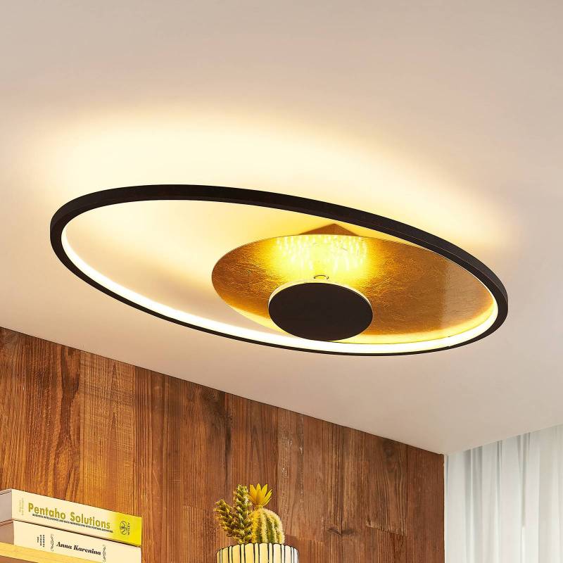 Lindby LED-Deckenleuchte Feival, 73 cm, rost/ gold, dimmbar von LINDBY