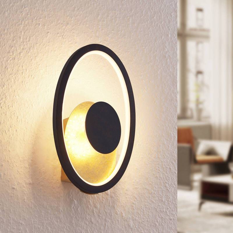 Lindby LED-Wandleuchte Feival, 29 cm, rost/gold, Metall von LINDBY