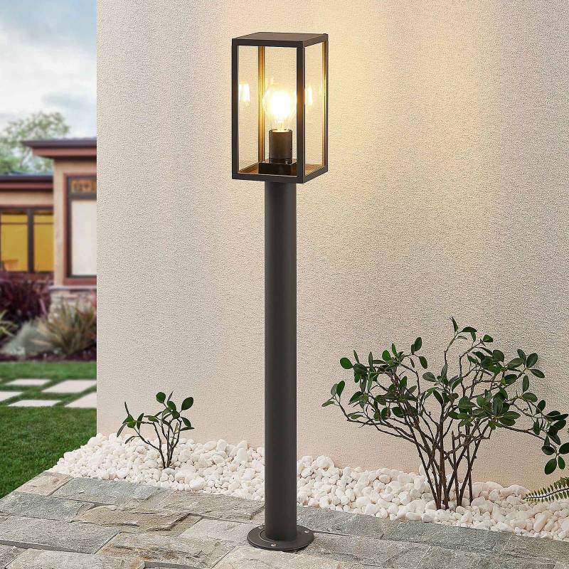 Lindby Wegeleuchte Filimon, 80 cm, anthrazit,  IP44, E27 von LINDBY