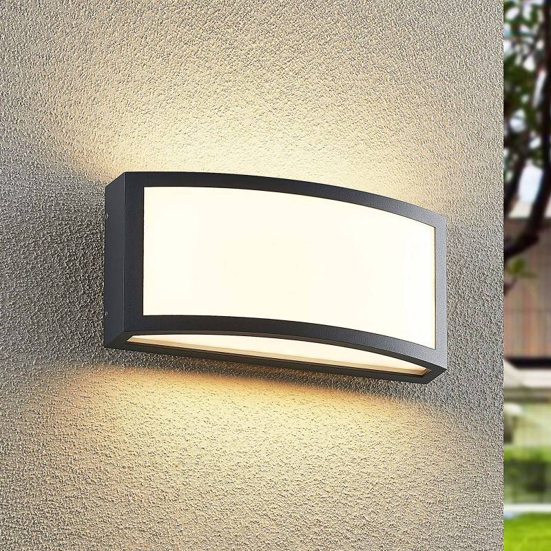 Lindby Jakari LED-Außenwandleuchte, eckig, weiß von LINDBY