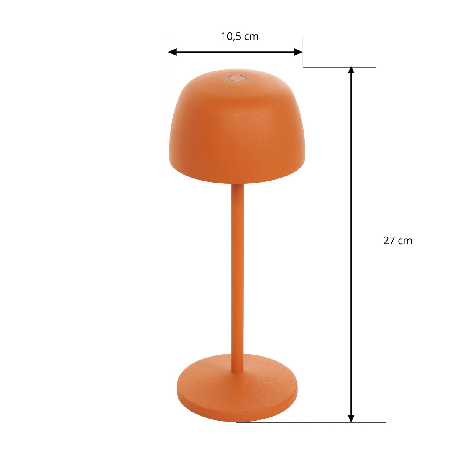 Lindby LED-Akku-Tischleuchte Areitty, orange, 2er-Set von LINDBY