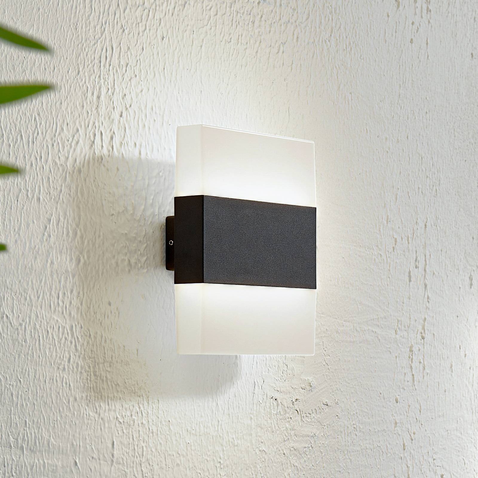 Lindby LED-Außenwandleuchte Branor, Alu, anthrazit, IP54 Lindby LED-Außenwandleuchte Branor, Alu, anthrazit, IP54 von LINDBY