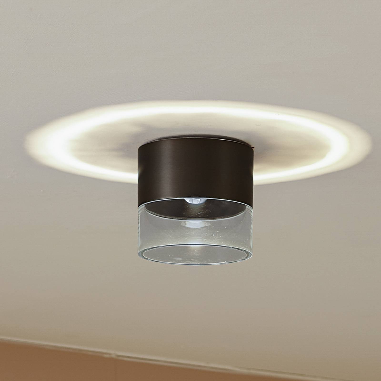 Lindby LED-Deckenleuchte Dalila, schwarz, Ø 10 cm, Aluminium Lindby LED-Deckenleuchte Dalila, schwarz, Ø 10 cm, Aluminium von LINDBY
