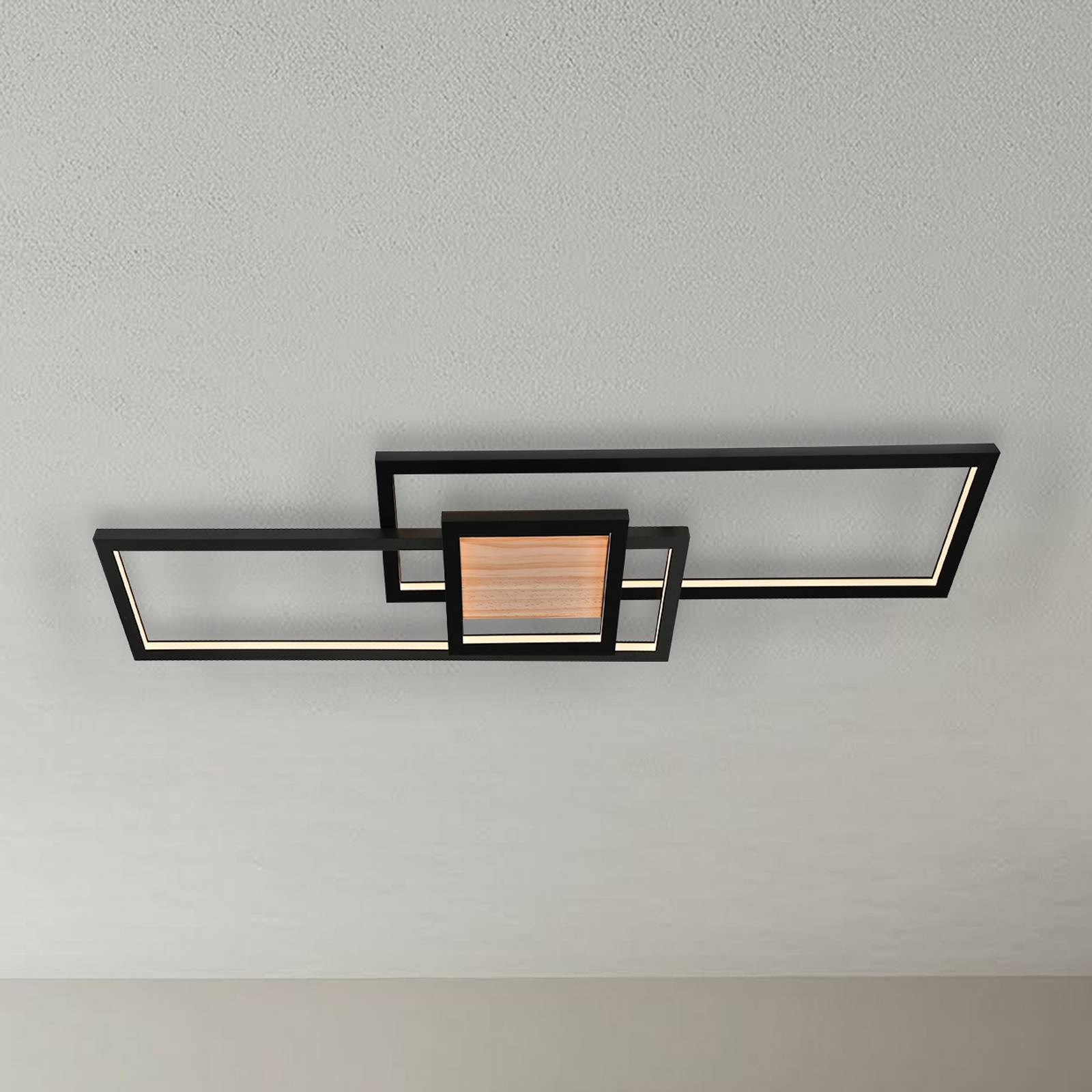 Lindby LED-Deckenleuchte Emiljan, schwarz, Metall, dimmbar Lindby LED-Deckenleuchte Emiljan, schwarz, Metall, dimmbar von LINDBY