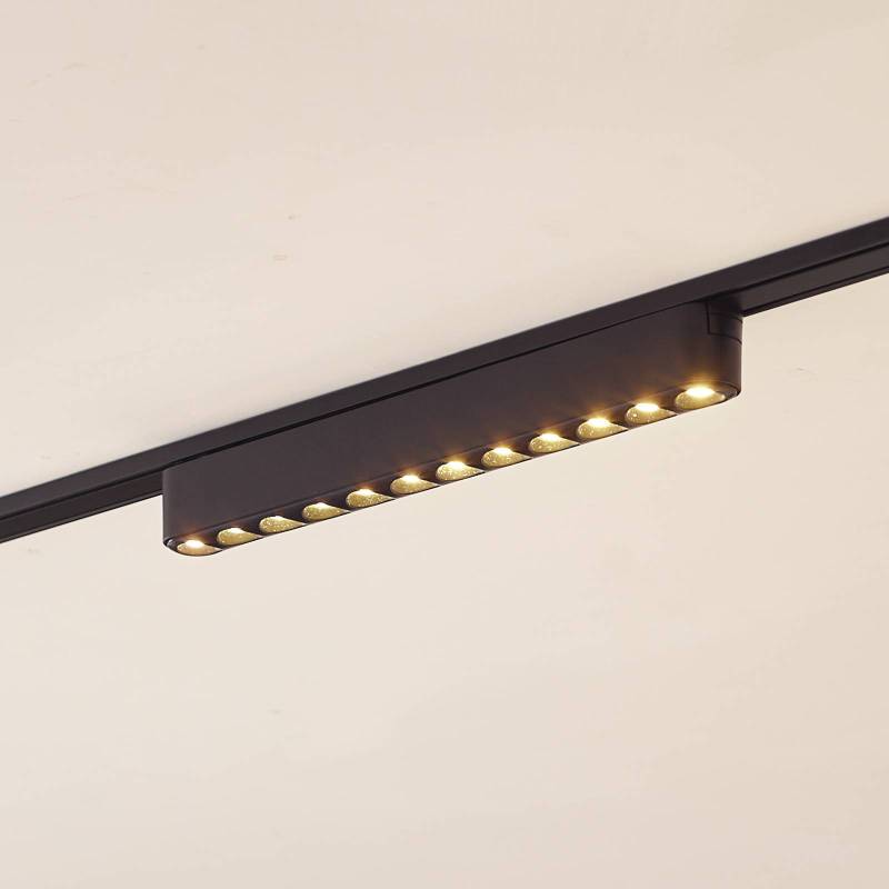 Lindby LED-Leiste 48V Lumaro,schwarz,12 Points,2,4cm,dimmbar von LINDBY