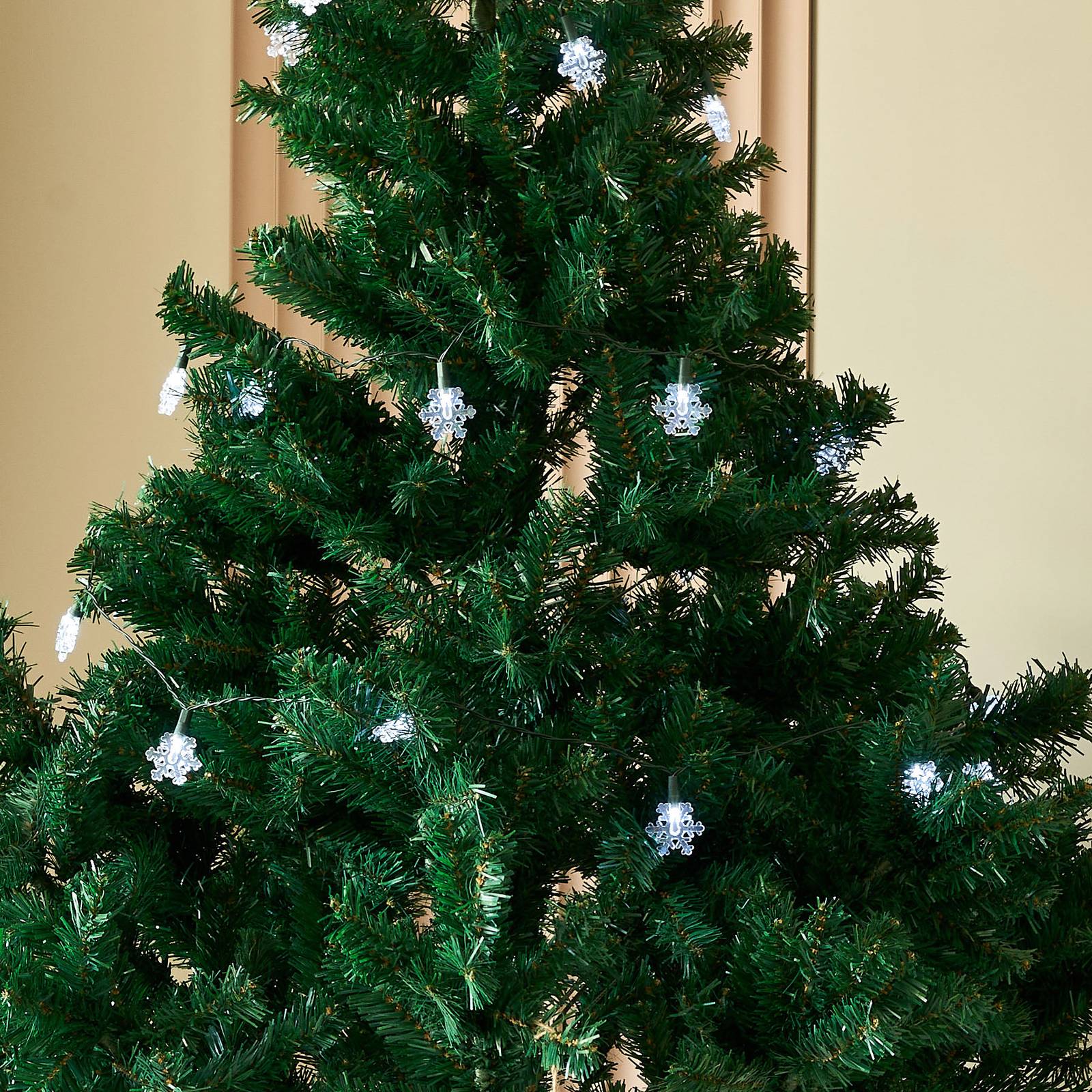 Lindby LED-Lichterkette Parrik, Schneeflocken, 620 cm, IP44 Lindby LED-Lichterkette Parrik, Schneeflocken, 620 cm, IP44 von LINDBY