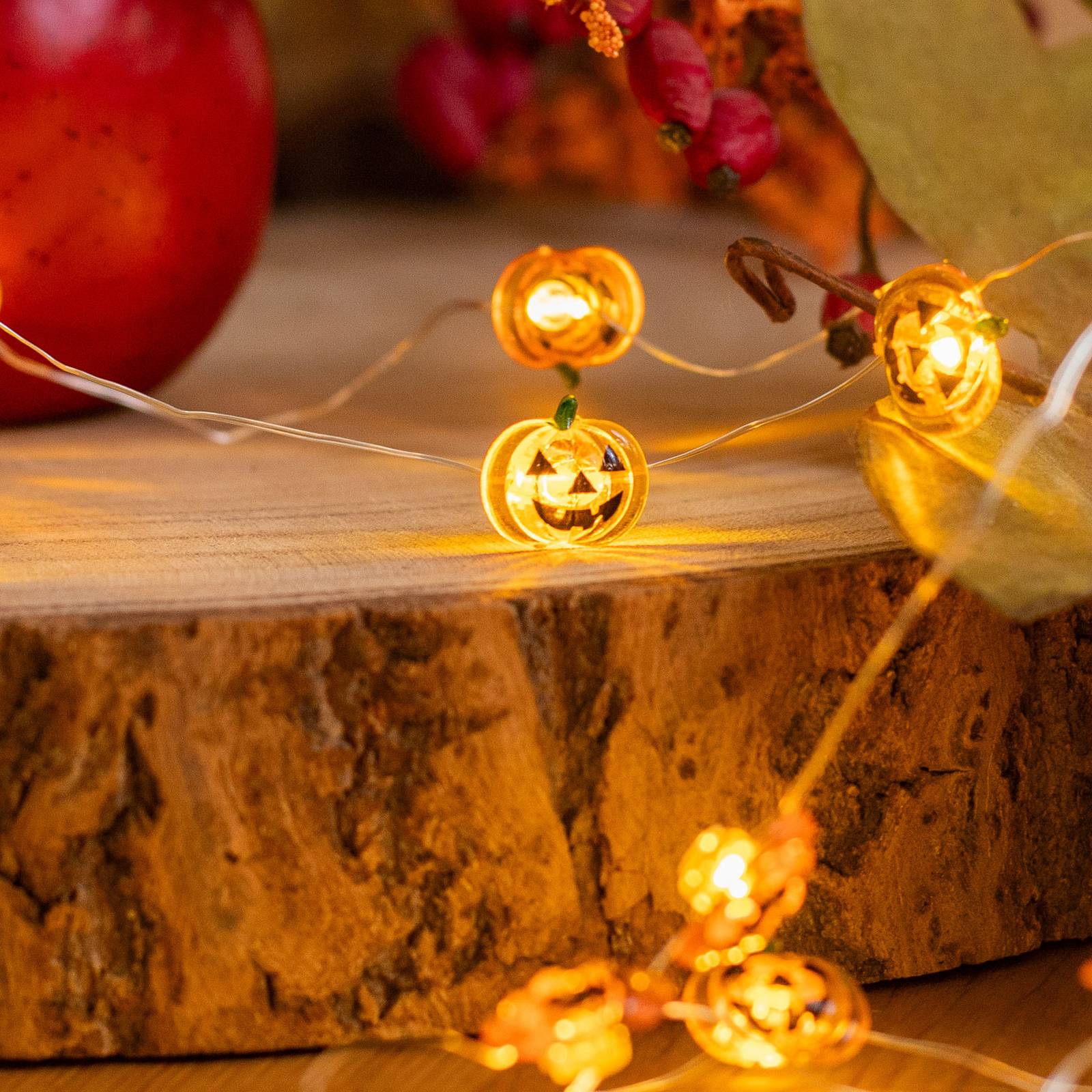 Lindby LED-Lichterkette Titciana, Kürbis, Halloween, 320 cm von LINDBY