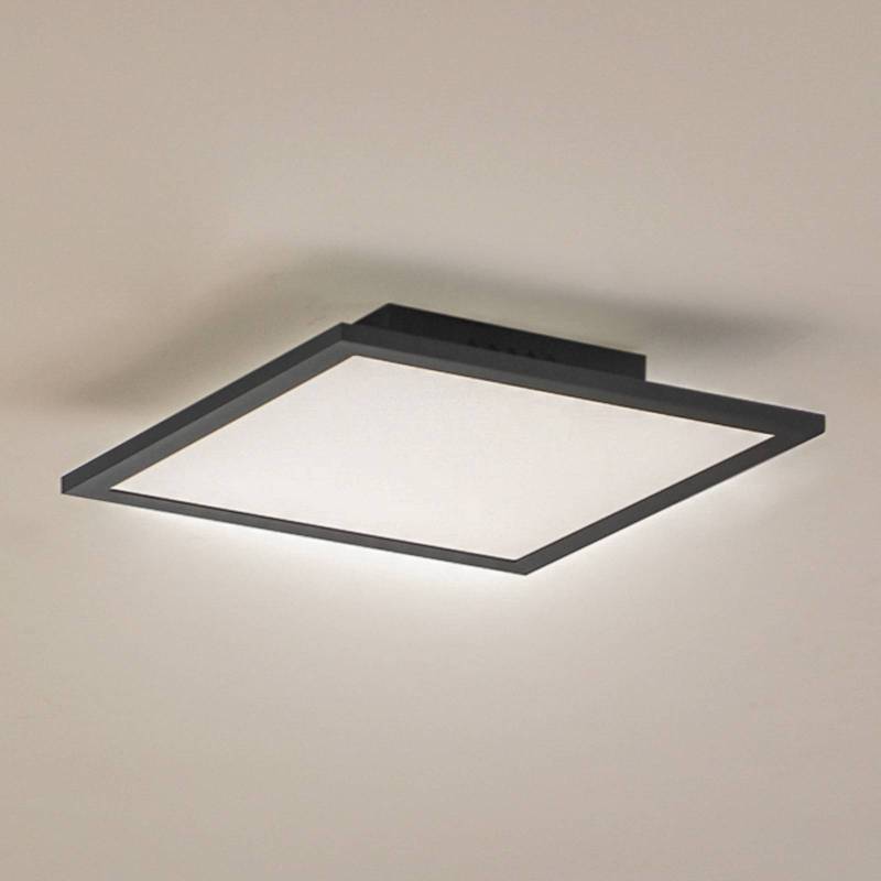 Lindby LED-Panel Enhife, schwarz, 30 x 30 cm, Metall, 4.000K von LINDBY