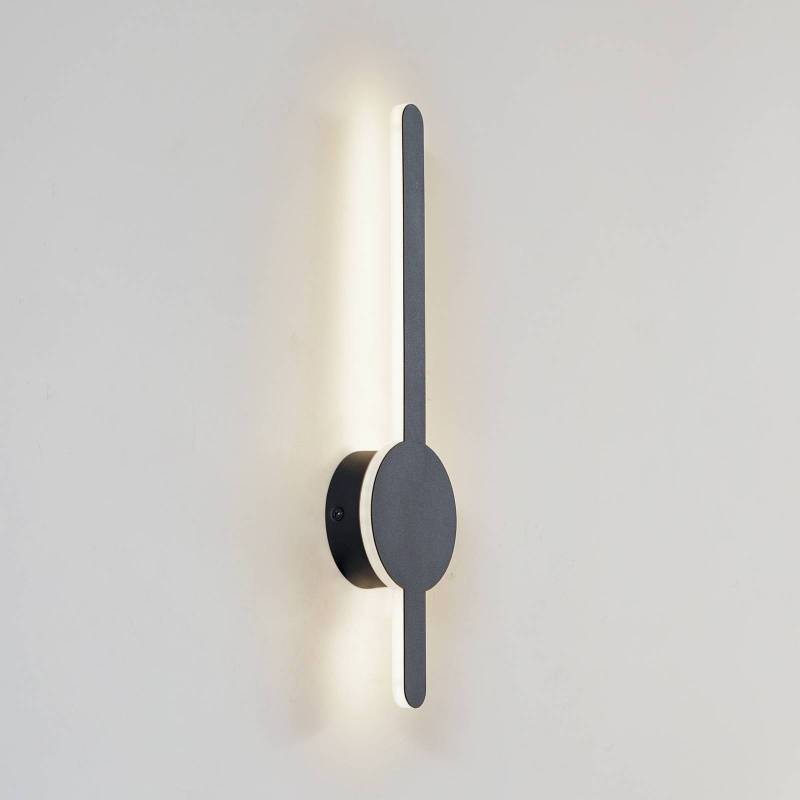 Lindby LED-Wandleuchte Borian, schwarz, Aluminium, 40 cm von LINDBY