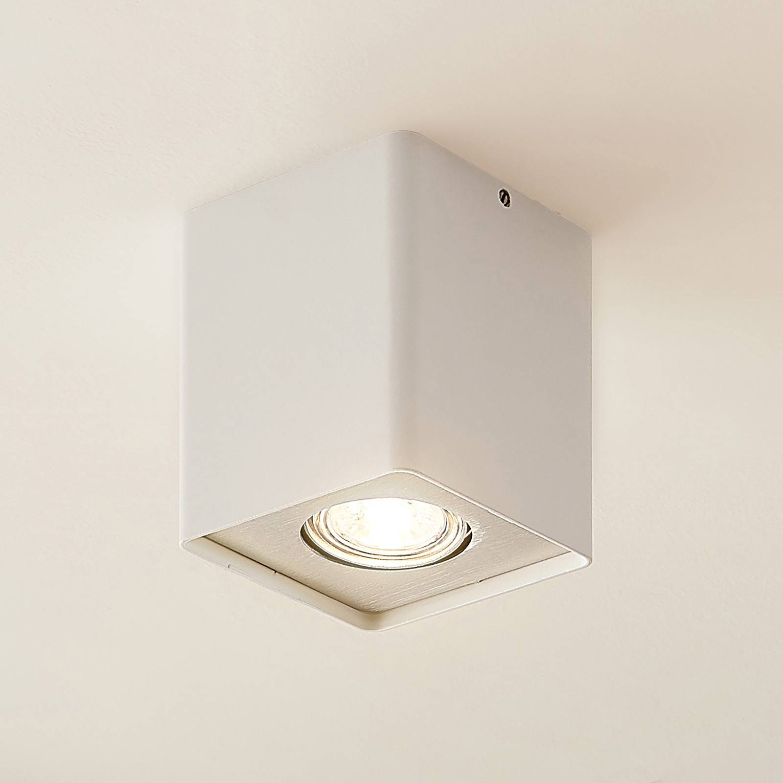 Lindby Laron GU10-Downlight, eckig, weiß von LINDBY