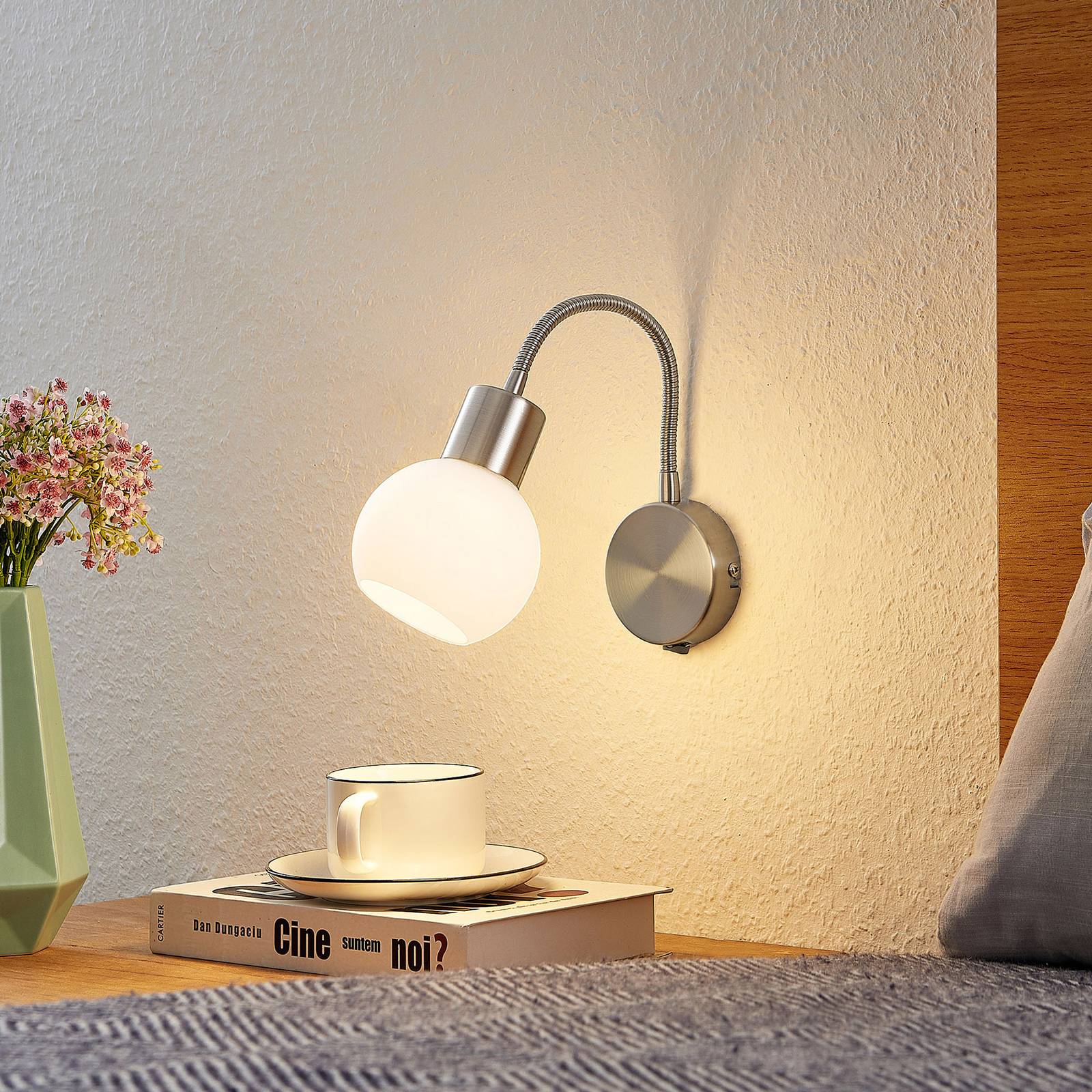 Lindby Lioma Wandleuchte mit Flexarm, nickel Lindby Lioma Wandleuchte mit Flexarm, nickel von LINDBY