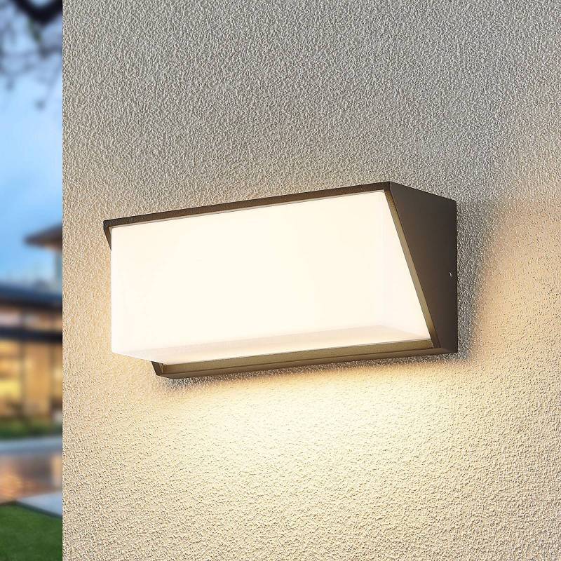Lindby LED-Außenwandleuchte Malim, 25 cm, anthrazit, IP65 von LINDBY