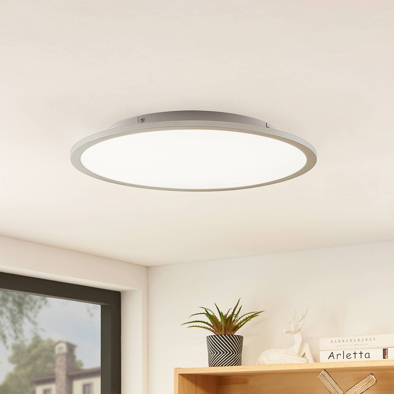 Lindby LED-Deckenlampe Narima, 4.000 K, Ø 50 cm, silber Lindby LED-Deckenlampe Narima, 4.000 K, Ø 50 cm, silber von LINDBY
