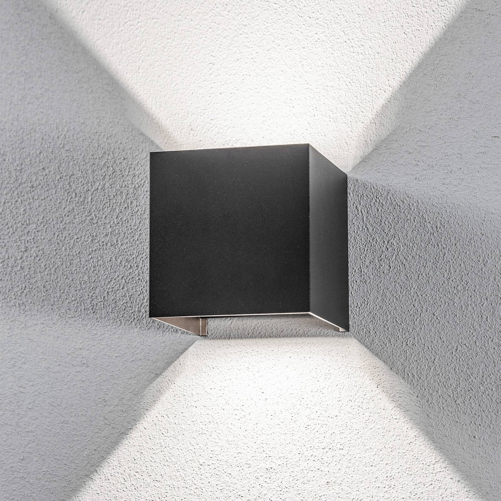 Lindby LED-Außenwandleuchte Nivar, eckig, schwarz, IP54 Lindby LED-Außenwandleuchte Nivar, eckig, schwarz, IP54 von LINDBY
