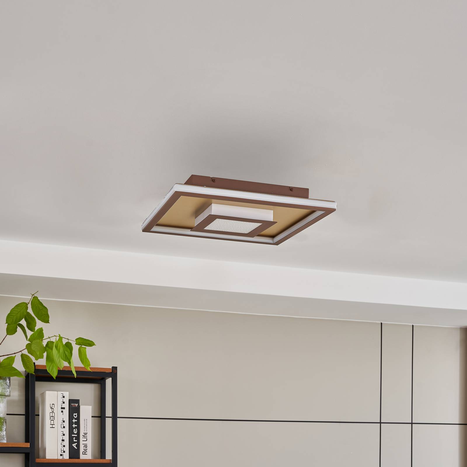 Lindby Pekela LED-Deckenlampe, eckig, 40 cm Lindby Pekela LED-Deckenlampe, eckig, 40 cm von LINDBY