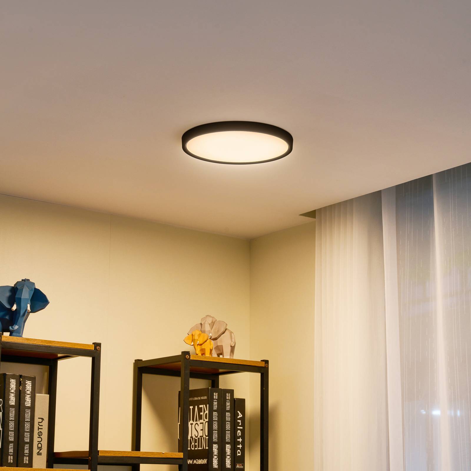 Lindby LED-Deckenleuchte Pravin, Ø 30 cm, 3.000 K, schwarz Lindby LED-Deckenleuchte Pravin, Ø 30 cm, 3.000 K, schwarz von LINDBY